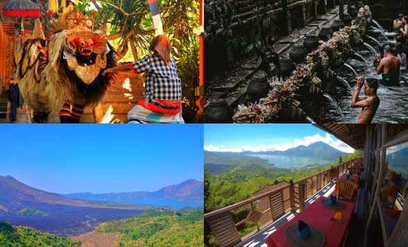 【冬休み早割♪】絶景！世界遺産キンタマーニ高原でとティルタエンプル寺院巡りツアー＜バロンダンス観賞とランチ付き＞